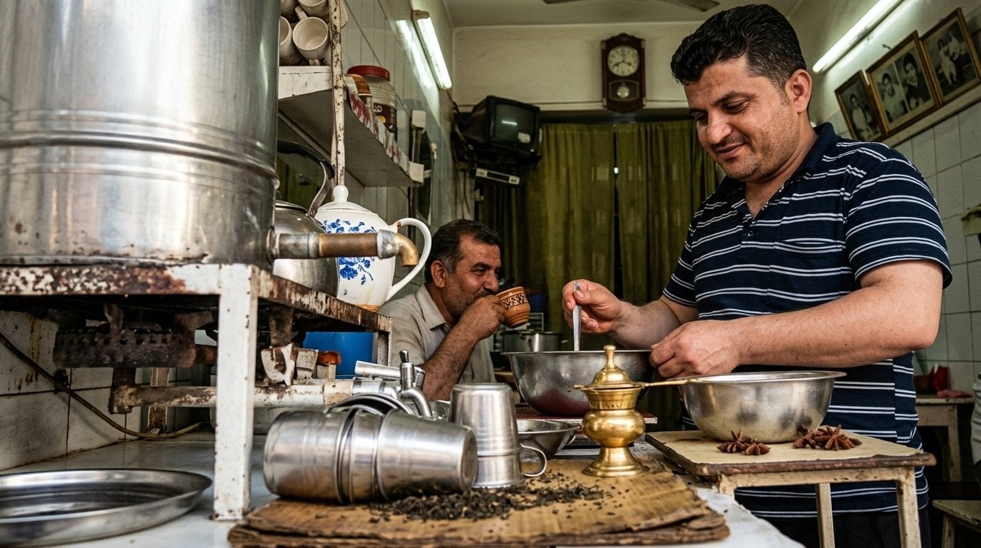 ثقافة الشاي العراقي: المقاهي وطقوس الضيافة وكيف تتصرف كضيف