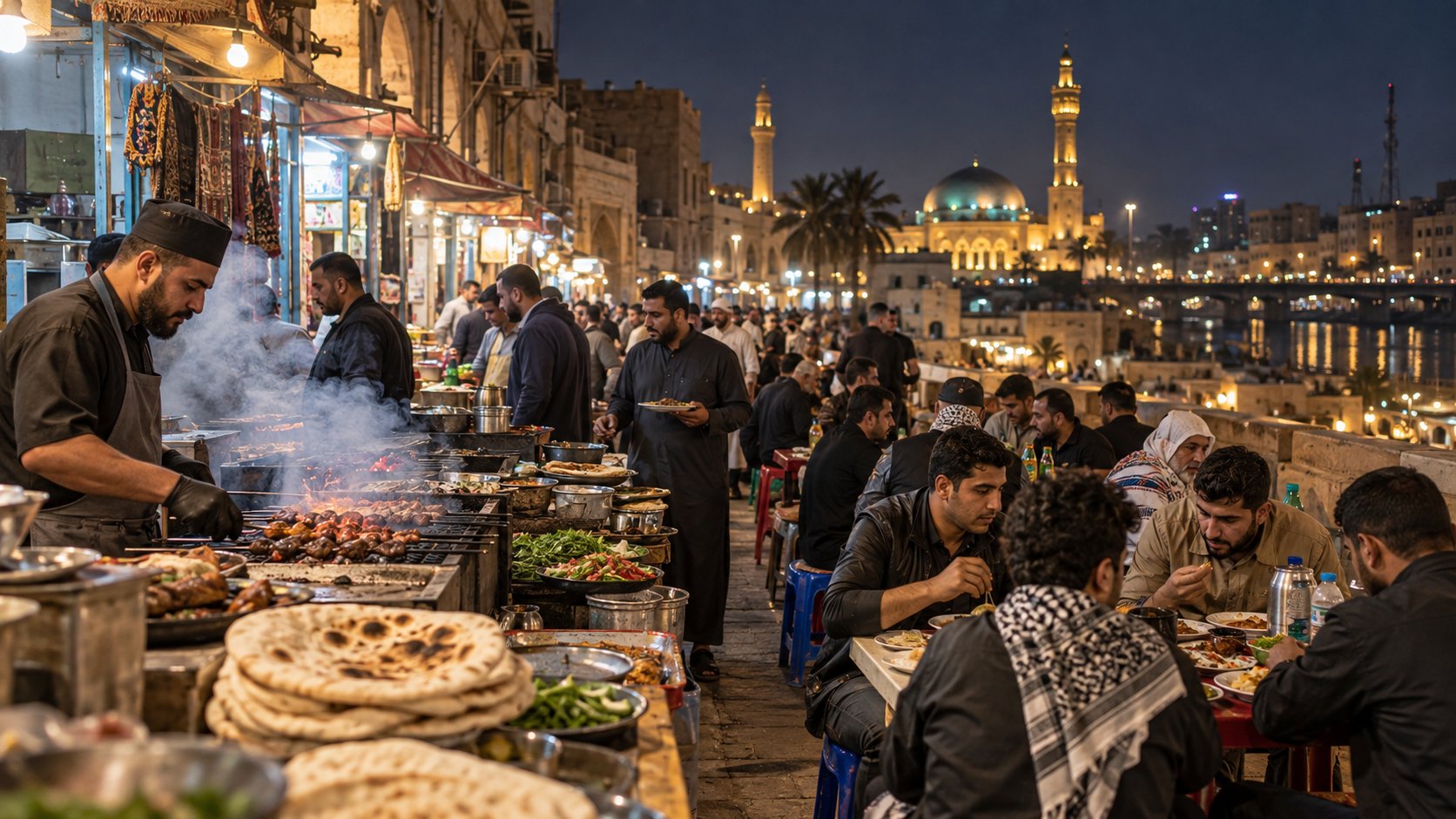 Suhūr-Streetfood-Touren im Irak: Mitternächtliches Schlemmen in Bagdad, Mossul und Basra während des Ramadan