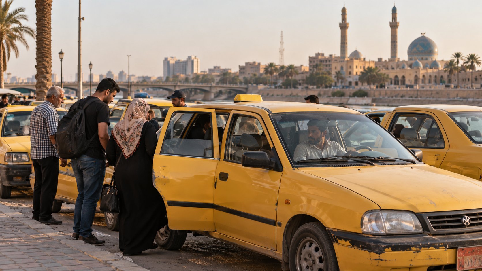 Mit Sammeltaxis im Irak unterwegs
