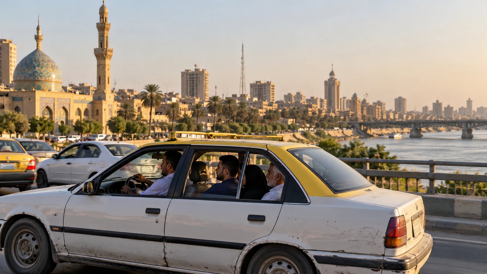 Mit Sammeltaxis im Irak unterwegs