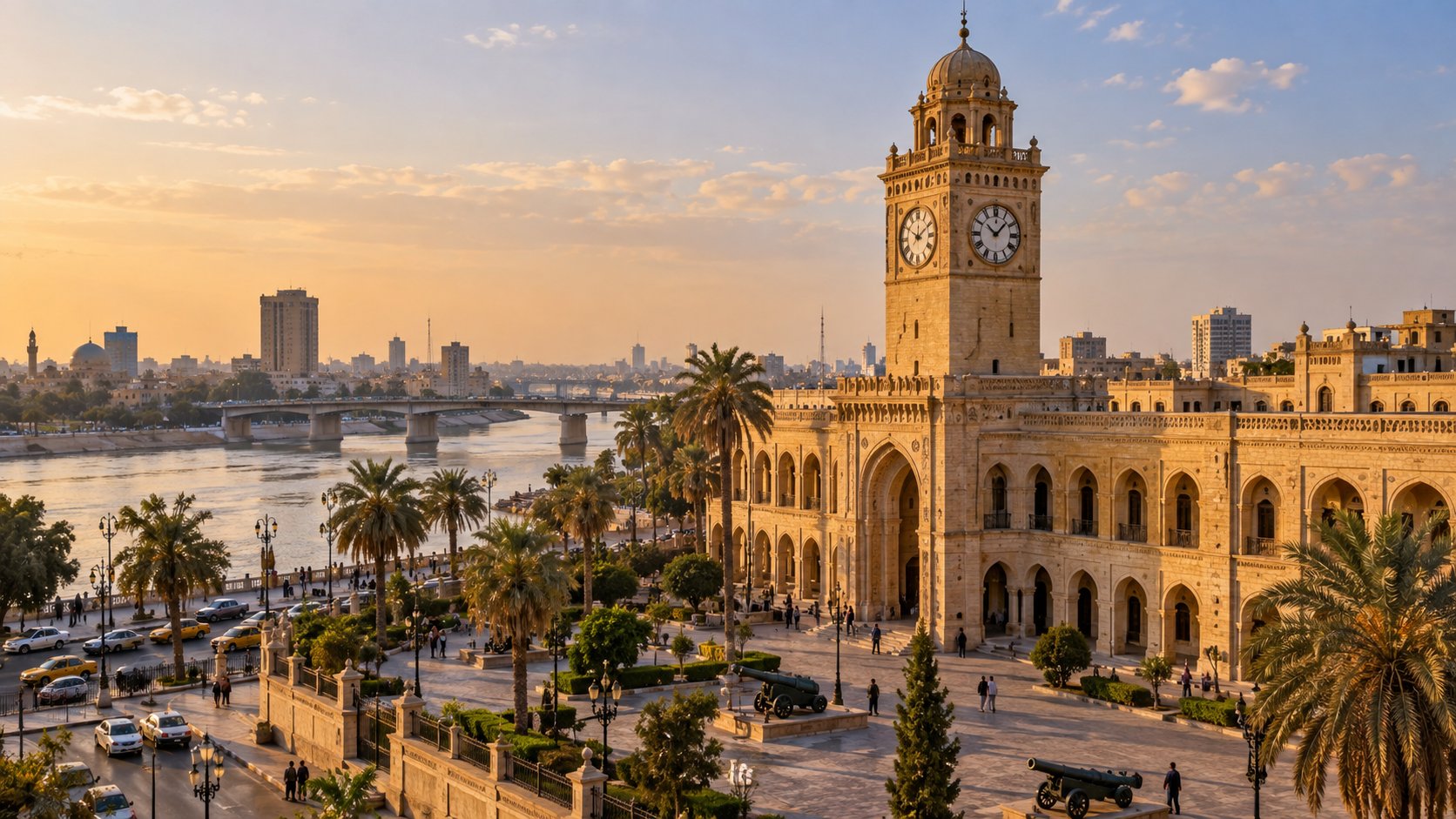 Al-Qishla and Clock Tower in Baghdad